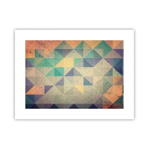 Poster - Republik der Dreiecke - 40x30 cm