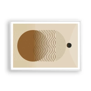 Poster in einem weißen Rahmen - Zur Entstehung geometrischer Figuren - 100x70 cm