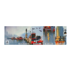 Fototapetenmuster Standard Eco - Am Ende der Welt - Landschaft, Hafen, Leuchtturm - 100x30 cm