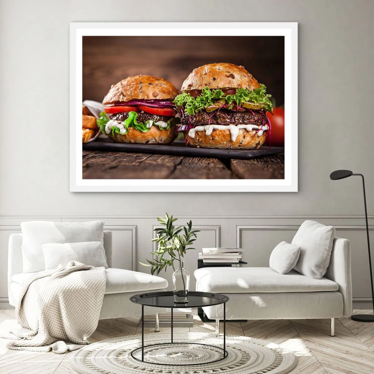 Poster in einem weißen Rahmen - Amerikanischer Traum - 50x40 cm