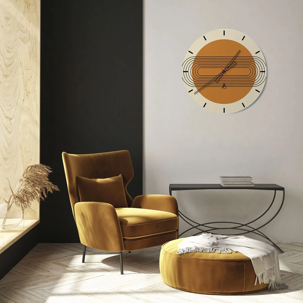Wanduhr - Glasuhr - Perfekter Plan - 30x30 cm