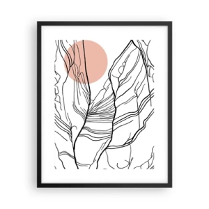 Poster in einem schwarzem Rahmen - In einem Netz aus Zweigen - 40x50 cm