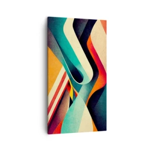 Bild auf Leinwand - Leinwandbild - Intensive Komposition - 45x80 cm