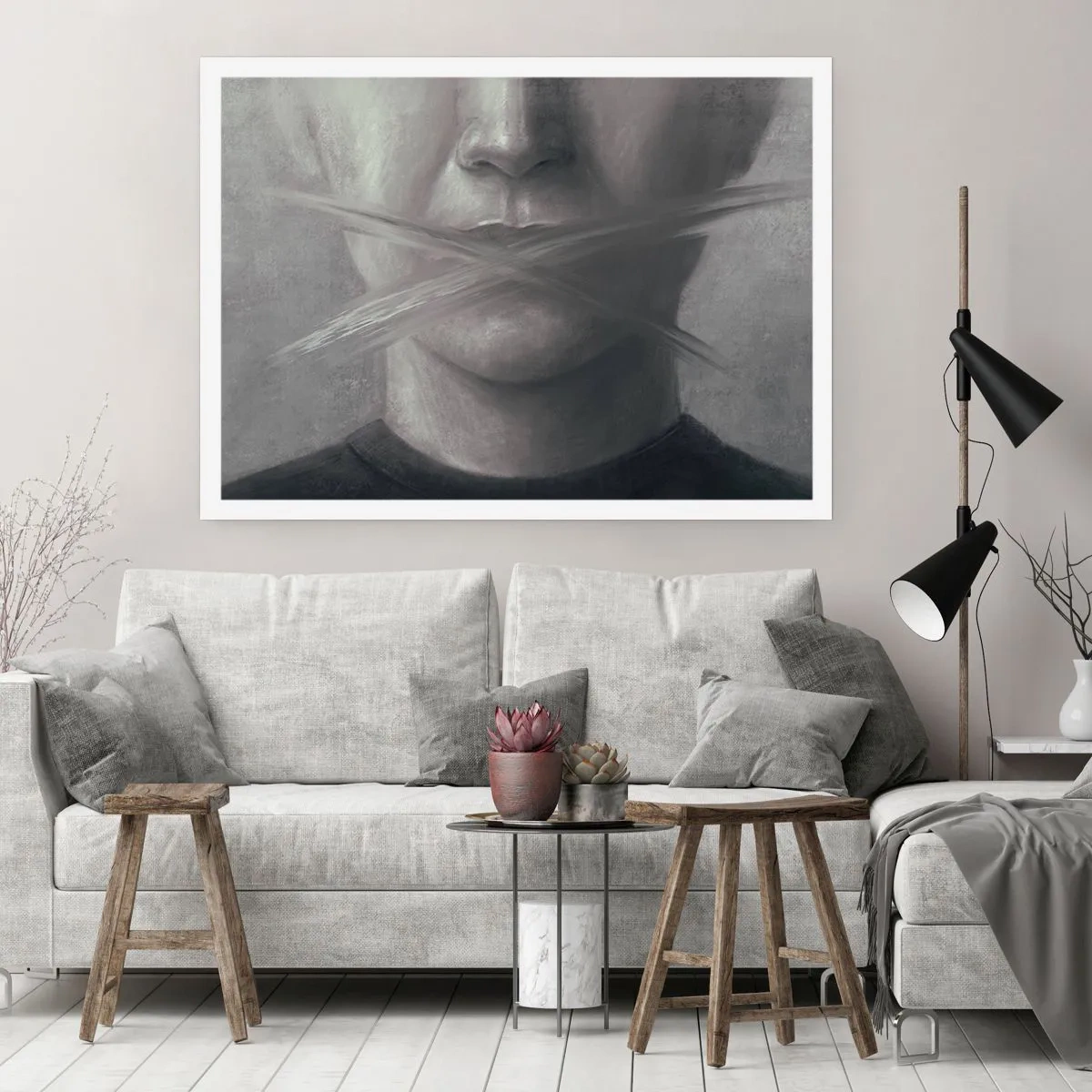 Poster - Ohne ein Wort - 70x50 cm