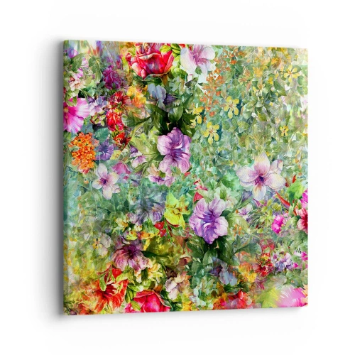 Bild auf Leinwand - Leinwandbild - In Blumen für das Verderben - 40x40 cm