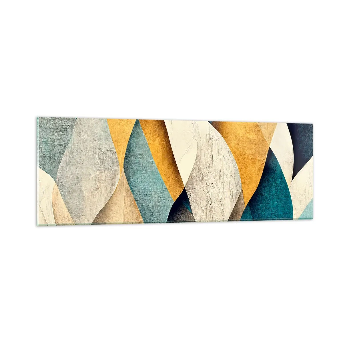 Glasbild - Bild auf glas - Rhythmus und Welle - 90x30 cm