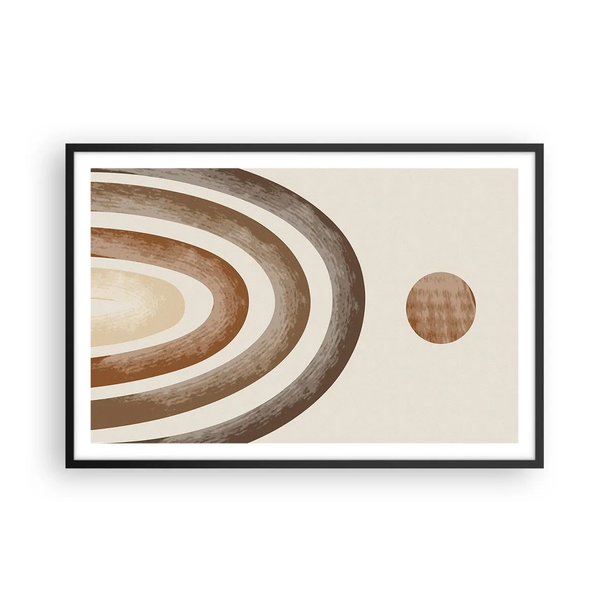Poster in einem schwarzem Rahmen - In einer weit entfernten Galaxie - 91x61 cm