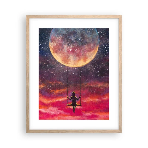 Poster in einem Rahmen aus heller Eiche - Traum - 40x50 cm