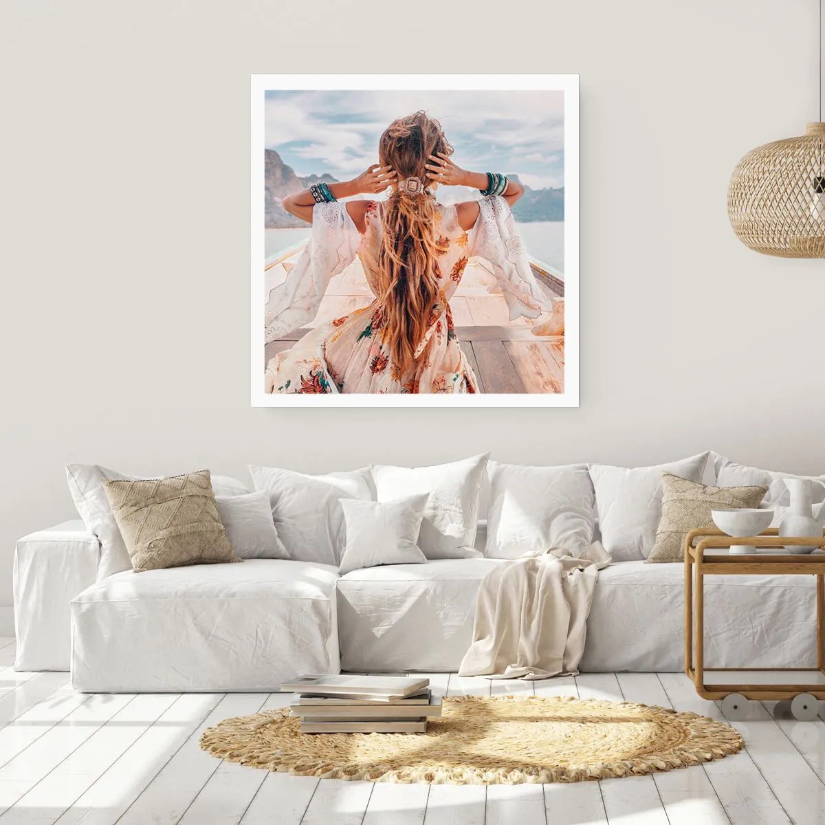 Poster - Auf dem Weg zum Glück - 60x60 cm