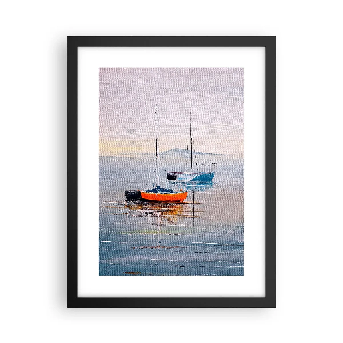 Poster in einem schwarzem Rahmen - Wohlverdiente Ruhe - 30x40 cm