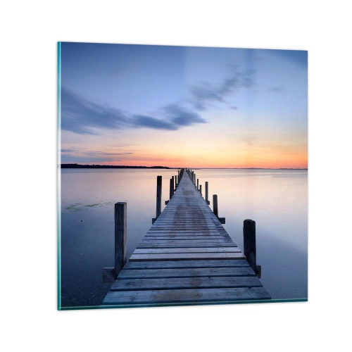 Glasbild - Bild auf glas - Die Ruhe einer heiteren Dämmerung - 30x30 cm