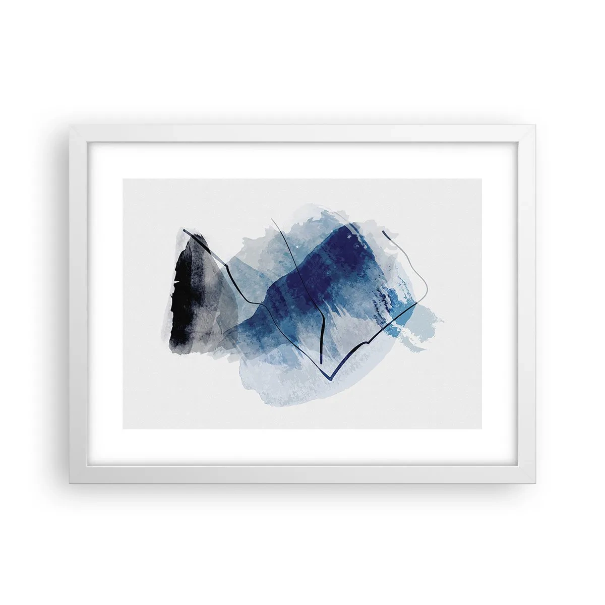 Poster in einem weißen Rahmen - Eisberg - 40x30 cm