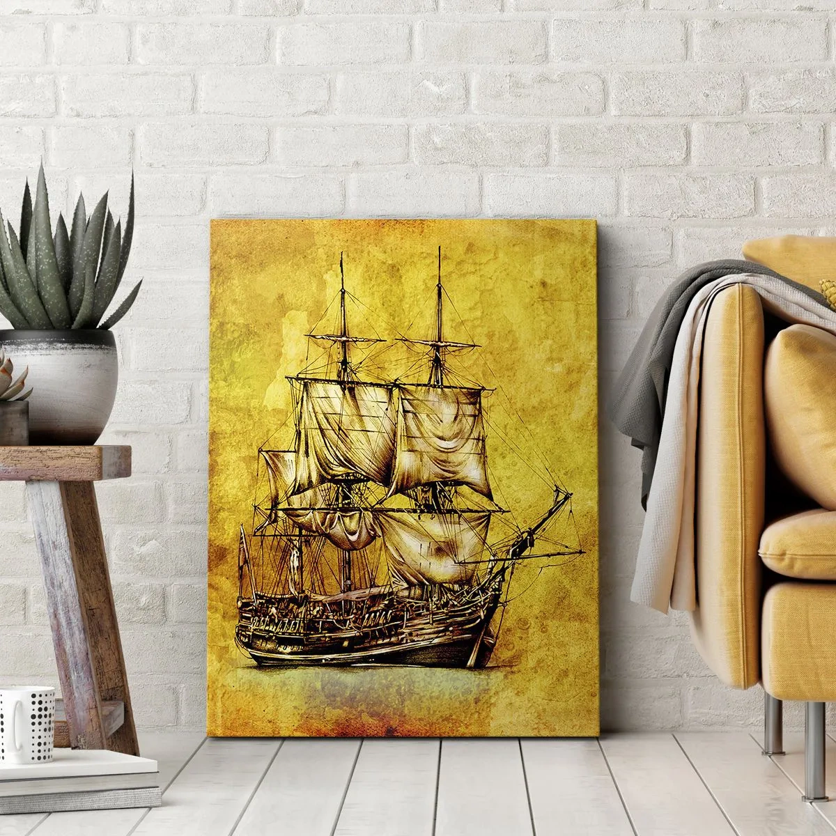 Bild auf Leinwand - Leinwandbild - Richtung Tortuga! - 55x100 cm