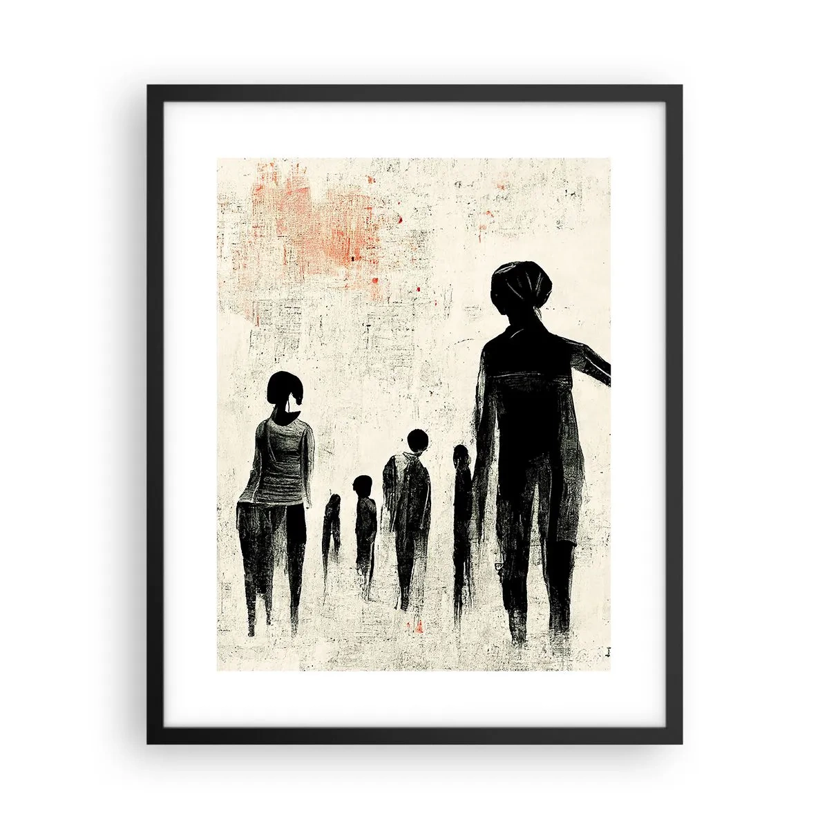 Poster in einem schwarzem Rahmen - Gegen die Einsamkeit - 40x50 cm