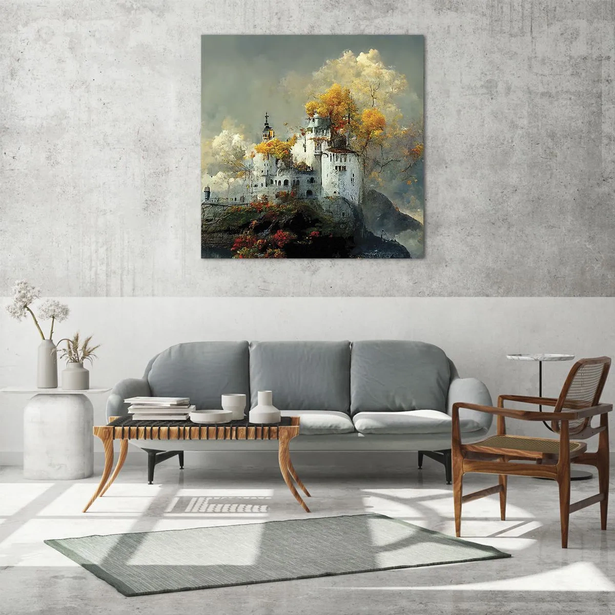 Glasbild - Bild auf glas - Beginn einer romantischen Geschichte - 70x70 cm