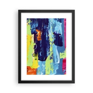 Poster in einem schwarzem Rahmen - Das Leben ist wunderschoen! - 30x40 cm