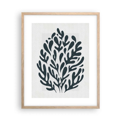 Poster in einem Rahmen aus heller Eiche - Formen der Natur - 40x50 cm