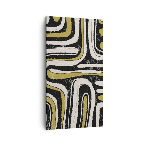 Bild auf Leinwand - Leinwandbild - Komposition: Straßen und Gassen - 45x80 cm