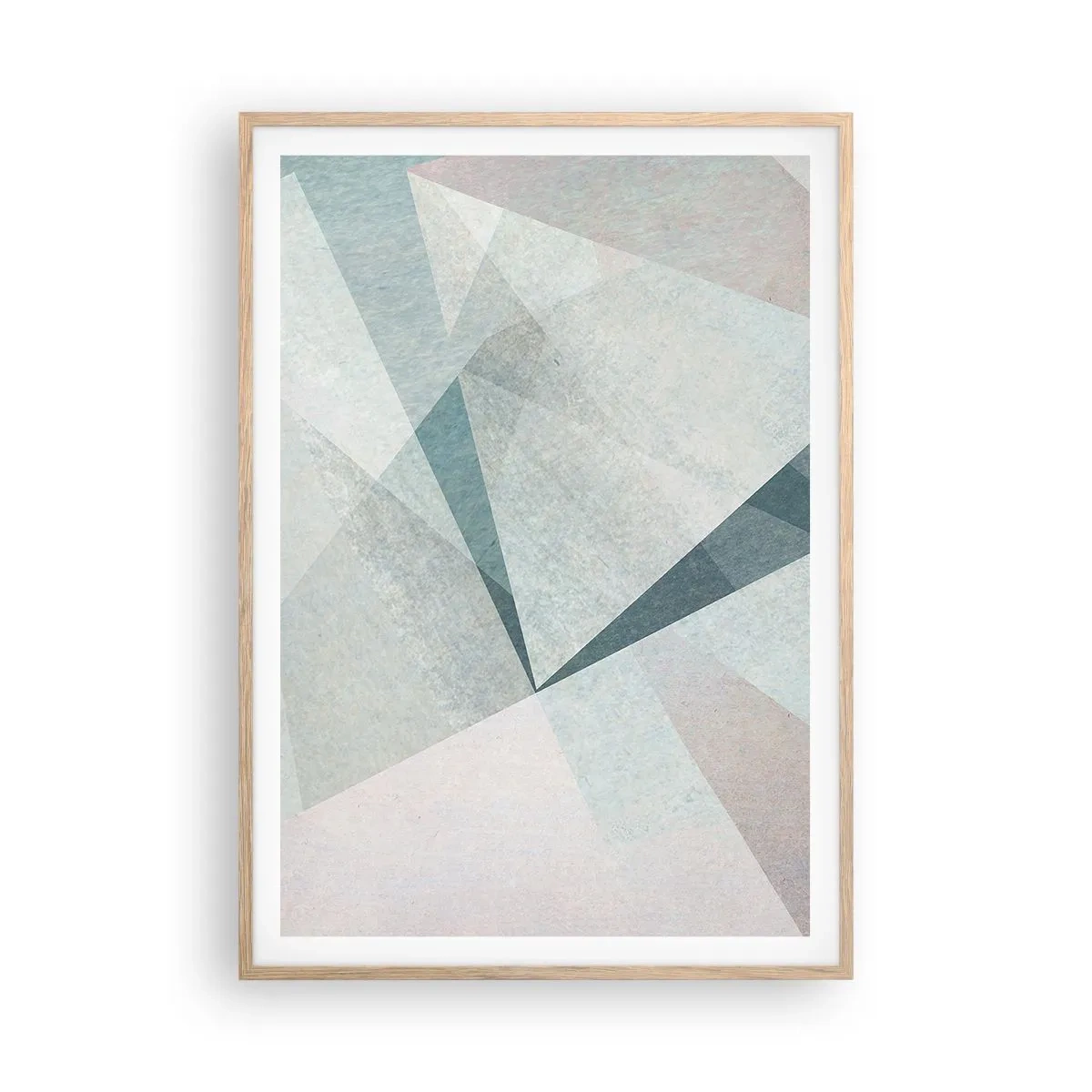 Poster in einem Rahmen aus heller Eiche - Einfach aber dynamisch - 70x100 cm