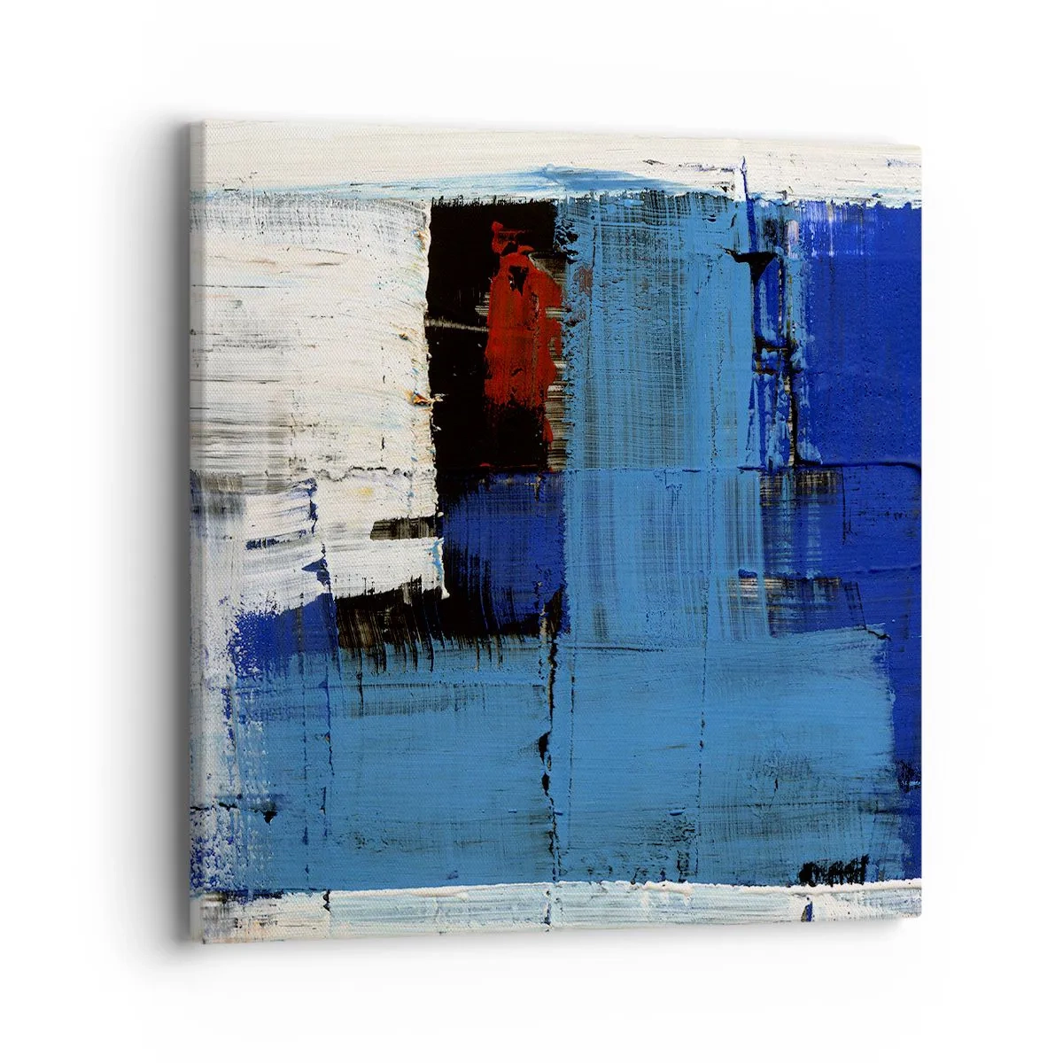 Bild auf Leinwand - Leinwandbild - Geheimnis ist blau - 40x40 cm