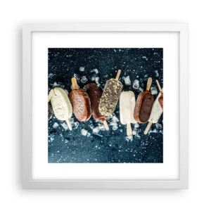 Poster in einem weißen Rahmen - Geschmack des heißen Sommers - 30x30 cm