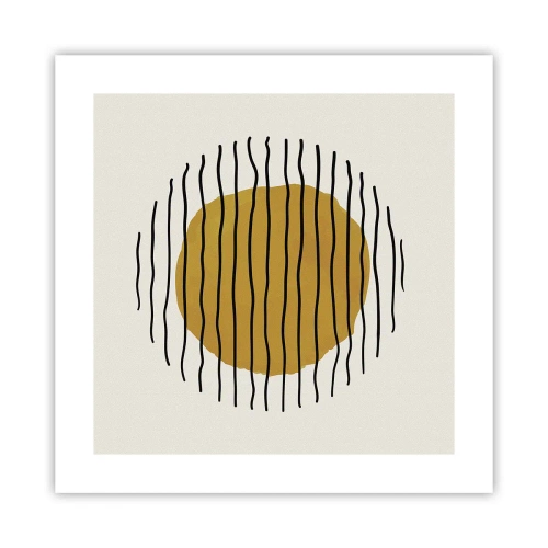 Poster - Abstraktion, die vor Hitze zittert - 40x40 cm