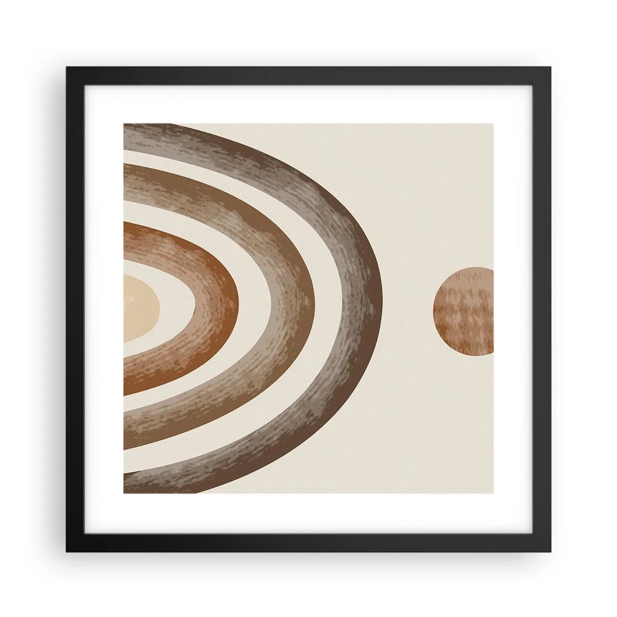 Poster in einem schwarzem Rahmen - In einer weit entfernten Galaxie - 40x40 cm