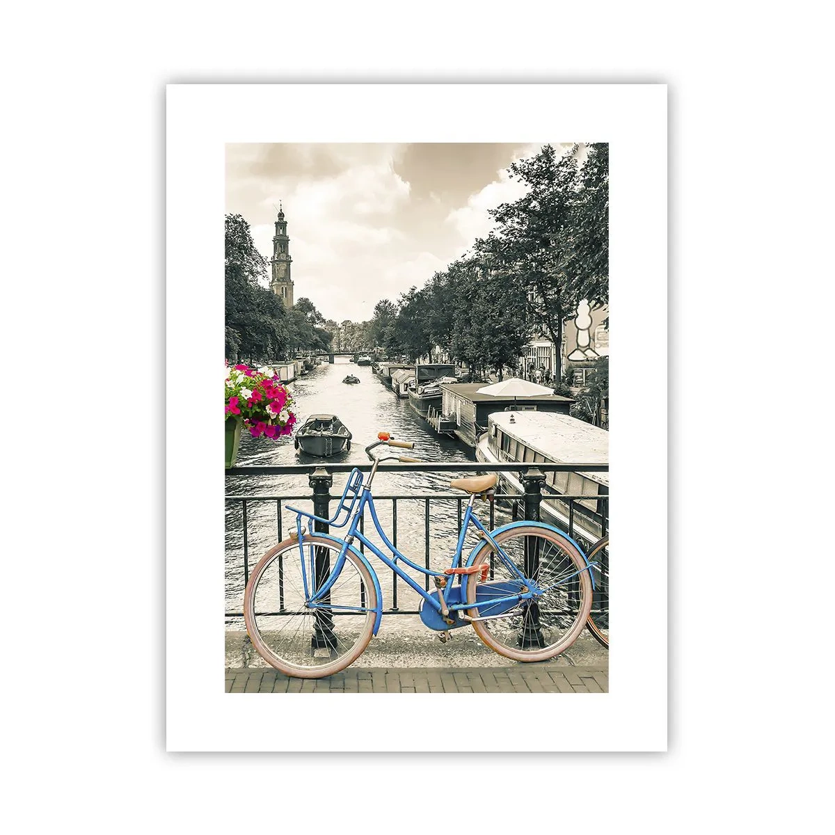 Poster - Die Farben der Amsterdamer Straße - 30x40 cm