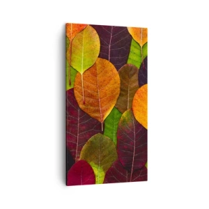 Bild auf Leinwand - Leinwandbild - Herbstmosaik - 45x80 cm