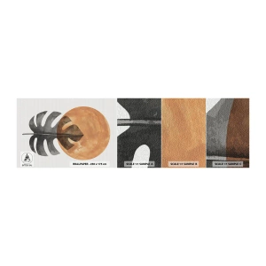 Fototapeten Muster Selbstklebend Deluxe Sticker - Immer die Sonne - Blatt, Sonne, Boho - 100x30 cm