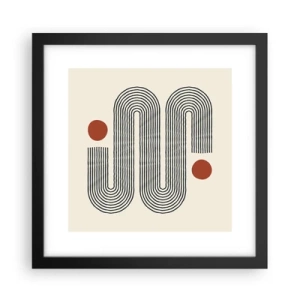 Poster in einem schwarzem Rahmen - Vom Anfang bis zum Ende - 30x30 cm