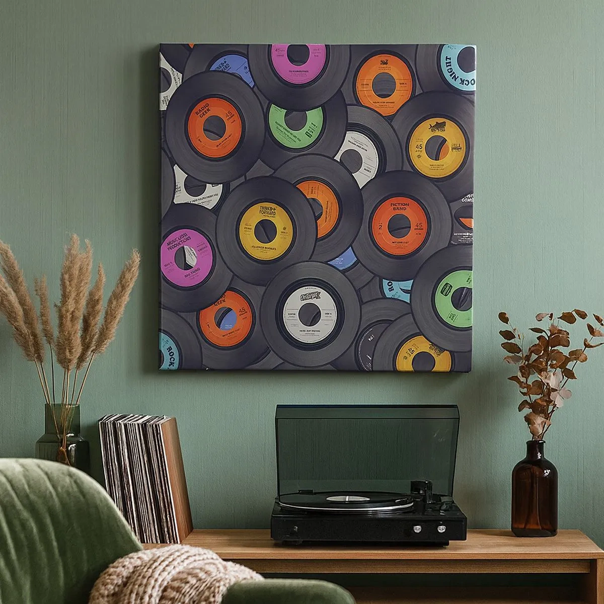 Bild auf Leinwand - Leinwandbild - Farben der Klassiker - 30x30 cm