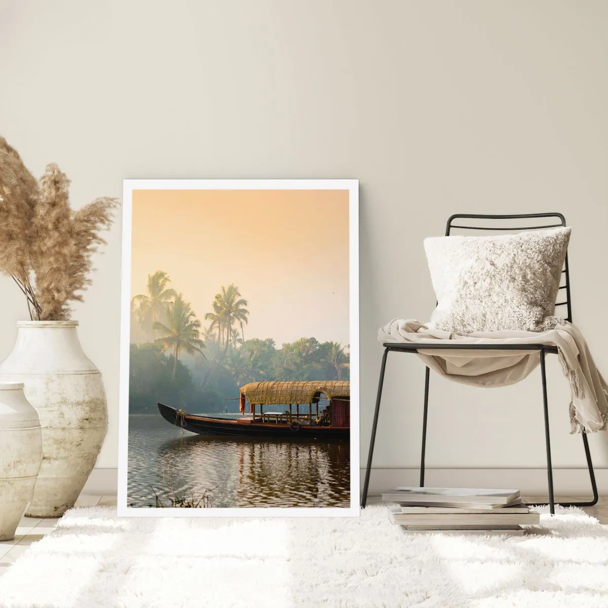 Poster - Haus am Fluss - 30x40 cm