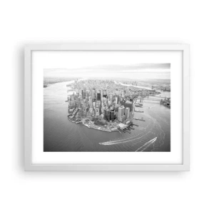 Poster in einem weißen Rahmen - Und wie kann es man nicht lieben? - 40x30 cm