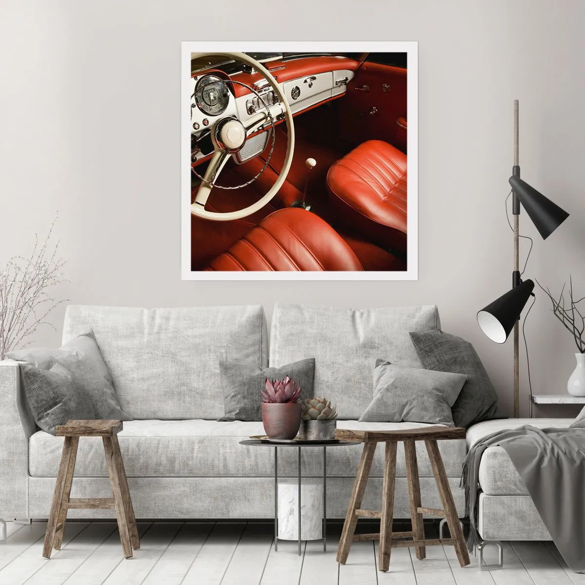 Poster - Luxus im Vintagestil - 60x60 cm