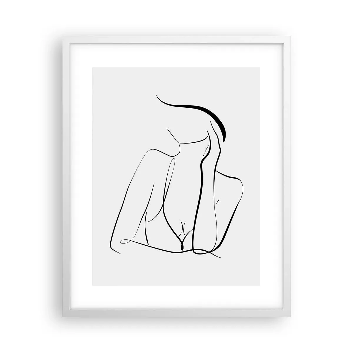 Poster in einem weißen Rahmen - Auf der Traumwelle - 40x50 cm