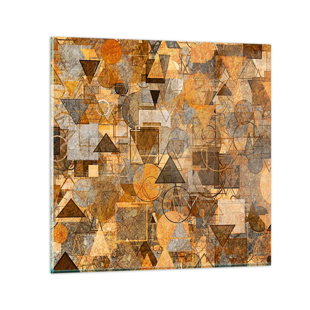 Glasbild - Bild auf glas - Die Welt in Form - 60x60 cm