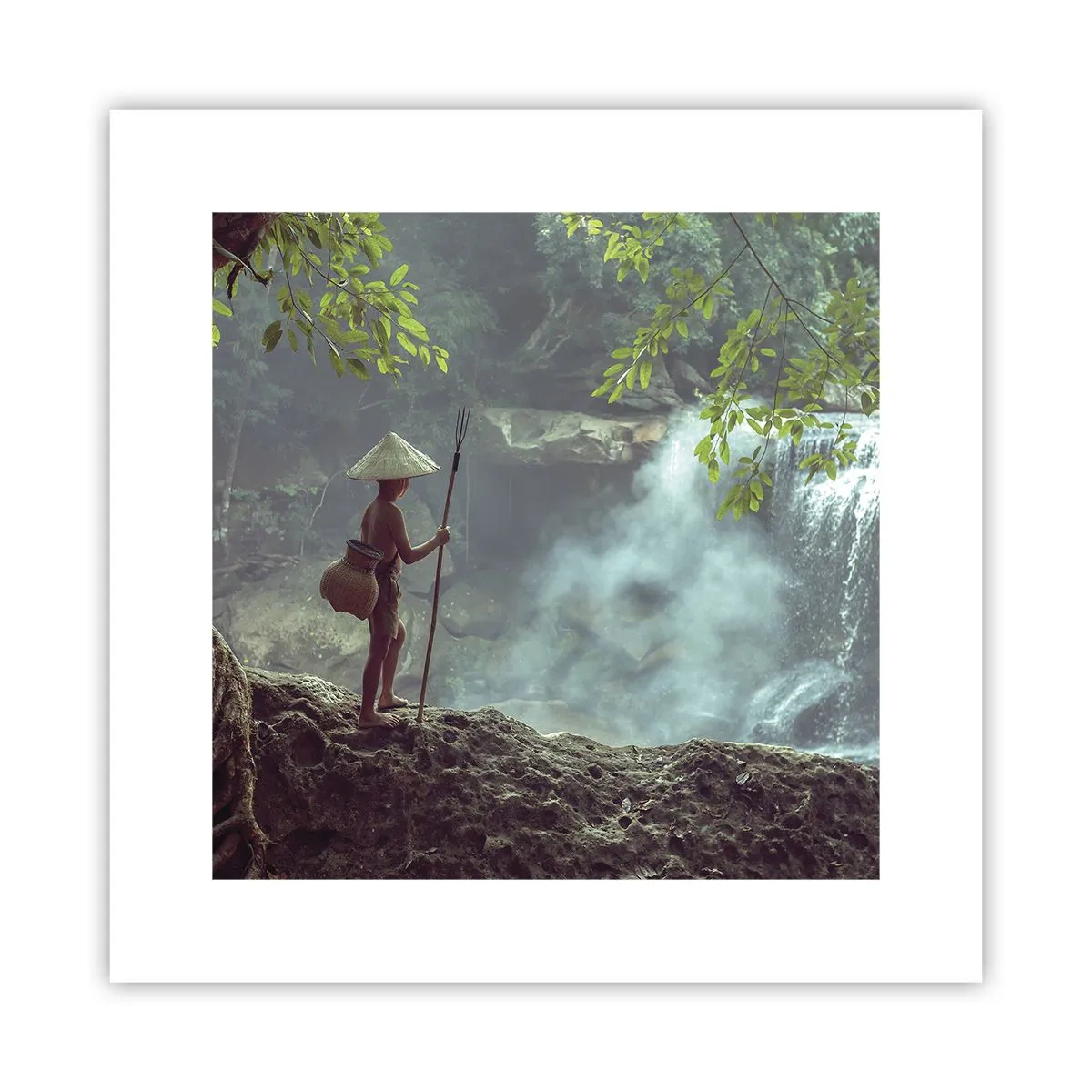 Poster - Befreundet mit der Natur - 30x30 cm