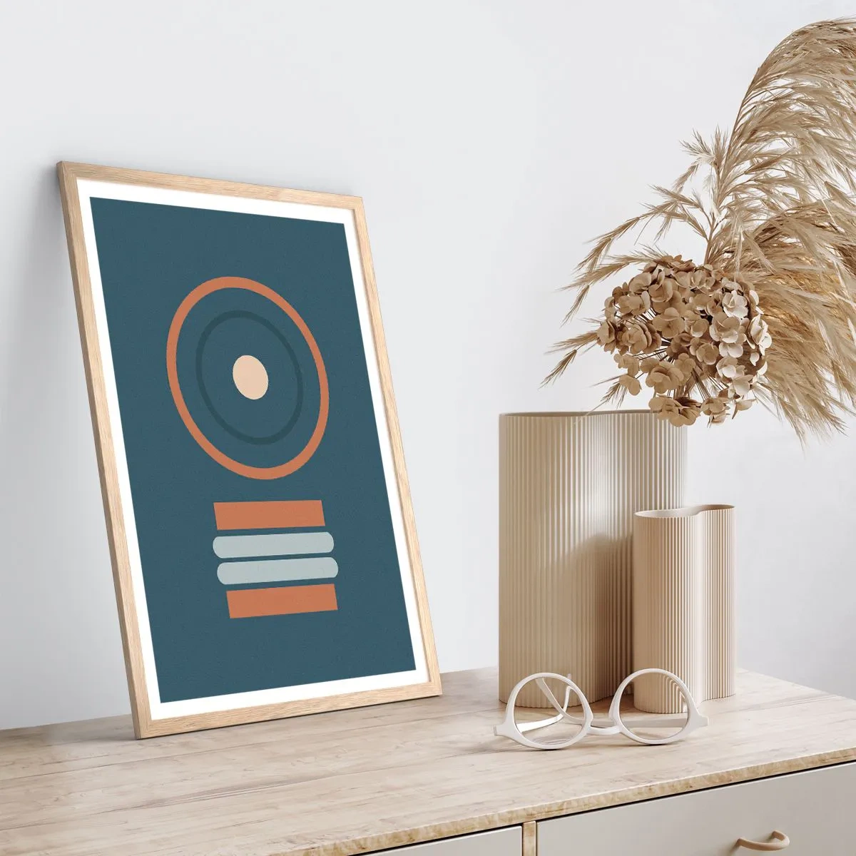 Poster in einem Rahmen aus heller Eiche - Das Wesen der Dinge - 70x100 cm