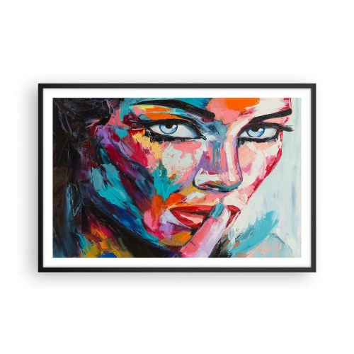 Poster in einem schwarzem Rahmen - Unser erstes Geheimnis - 91x61 cm