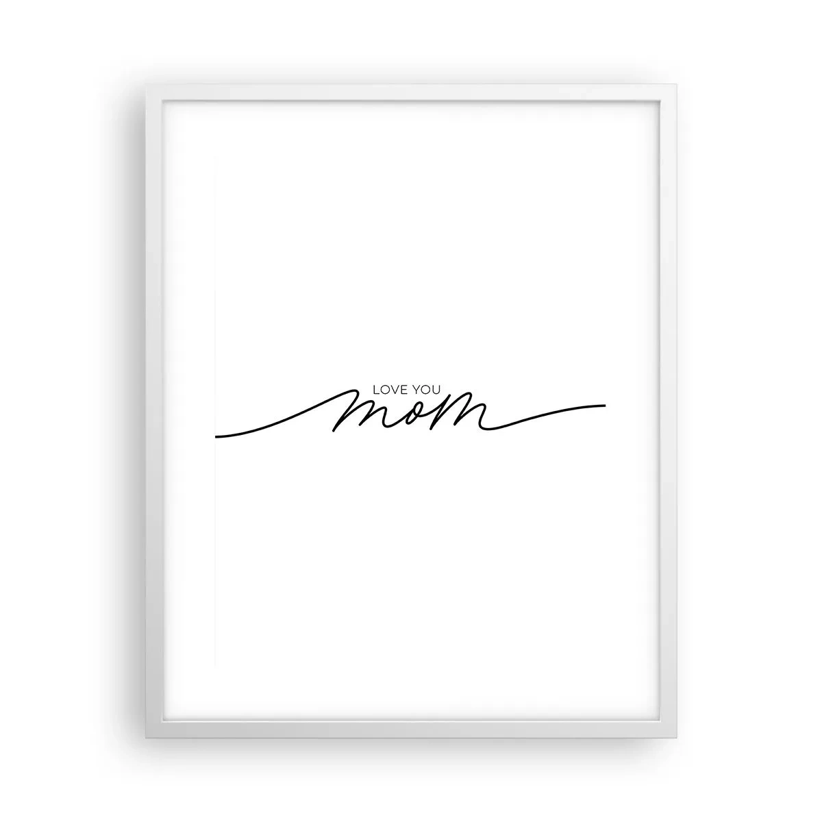 Poster in einem weißen Rahmen - Große Emotionen - 40x50 cm
