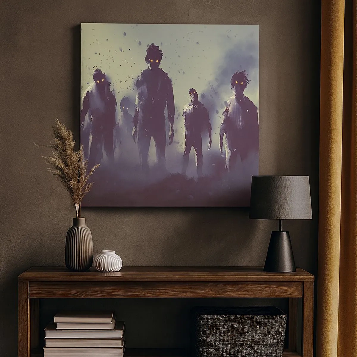 Bild auf Leinwand - Leinwandbild - Vorsichtig sein! Sie kommen - 30x30 cm