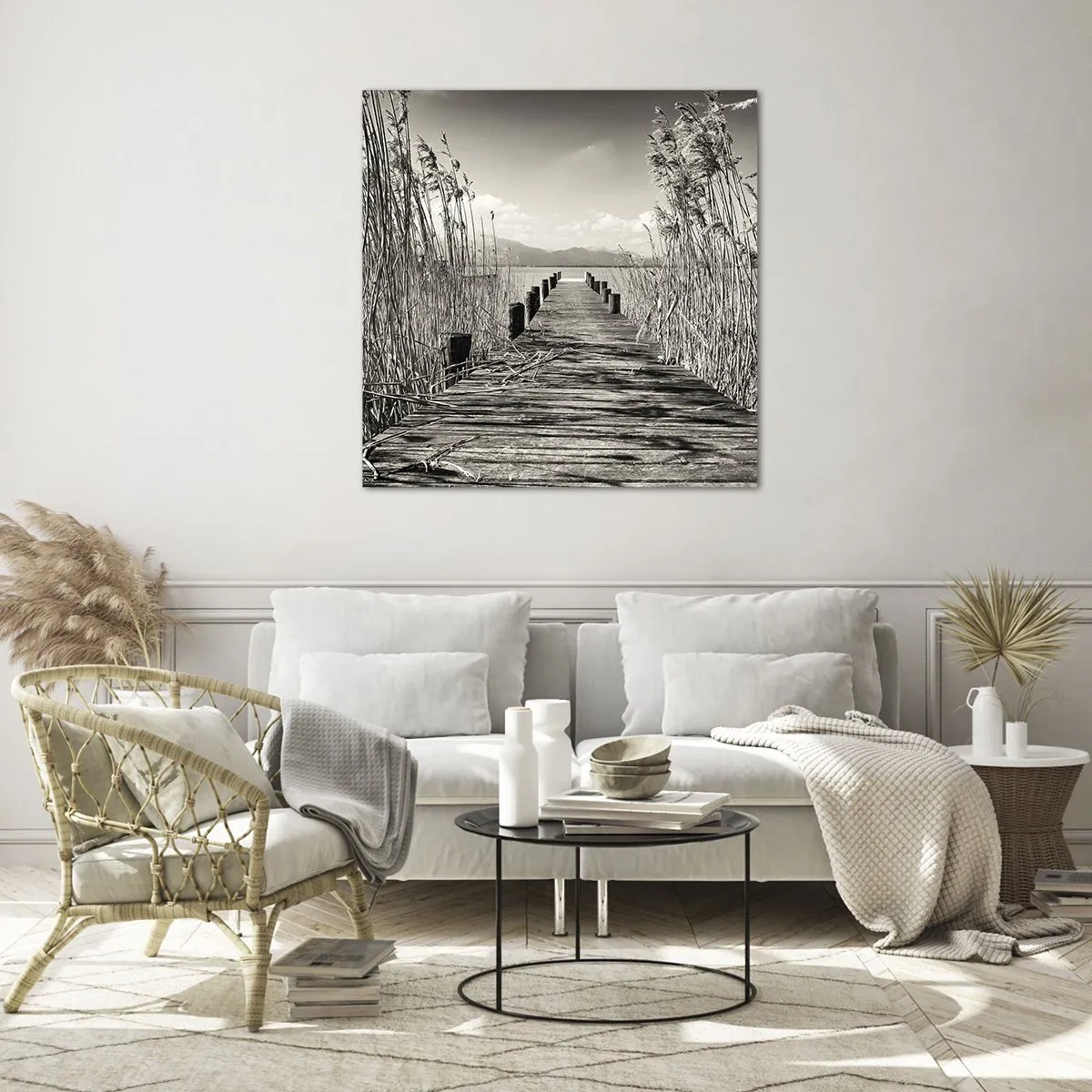 Glasbild - Bild auf glas - In der Stille des Grases - 30x30 cm