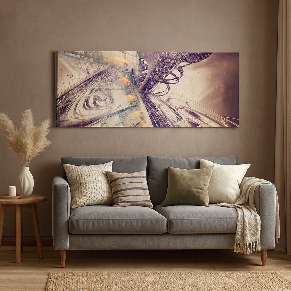 Bild auf Leinwand - Leinwandbild - In großer Eile - 30x30 cm