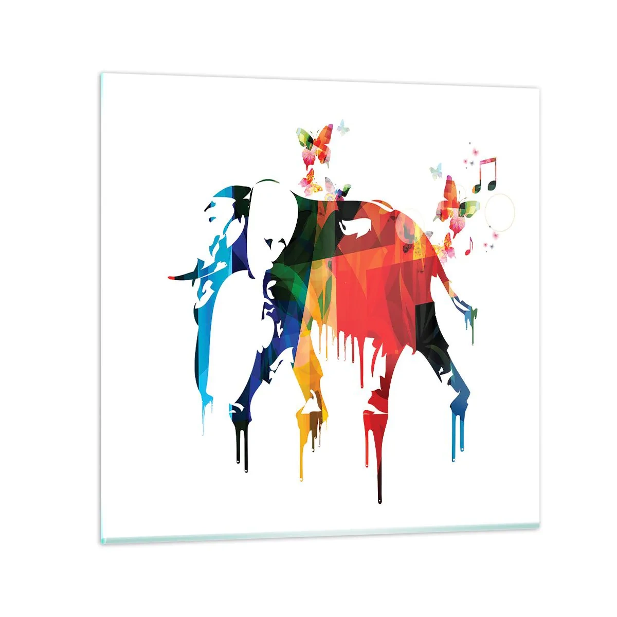 Glasbild - Bild auf glas - Jeder kann tanzen - 40x40 cm