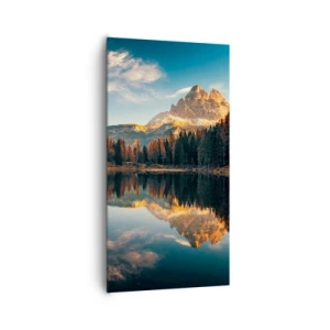 Bild auf Leinwand - Leinwandbild - Doppelte Landschaft - 65x120 cm