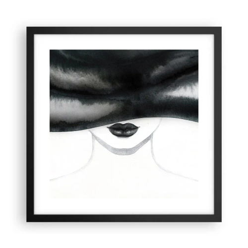 Poster in einem schwarzem Rahmen - Ein sinnliches Geheimnis - 40x40 cm