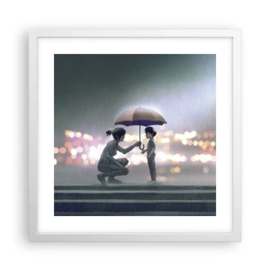 Poster in einem weißen Rahmen - Und jetzt ist alles in Ordnung - 40x40 cm