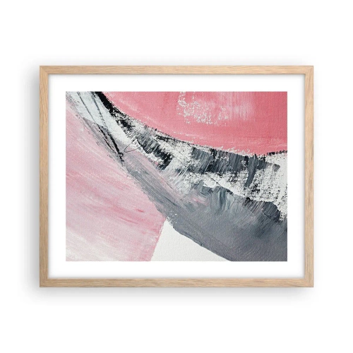 Poster in einem Rahmen aus heller Eiche - Passende Komposition - 50x40 cm