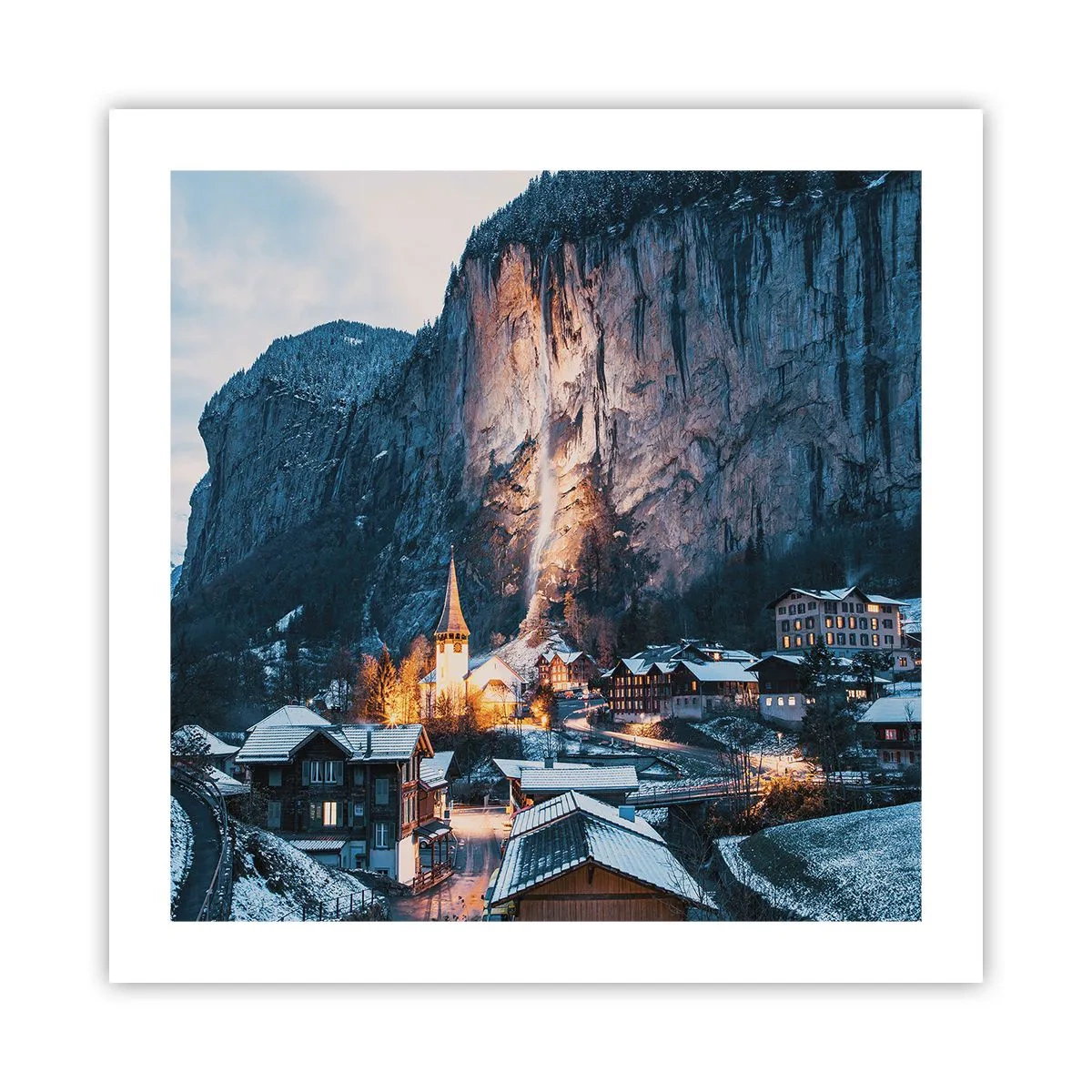 Poster - Der leuchtende Geist des Winters - 50x50 cm